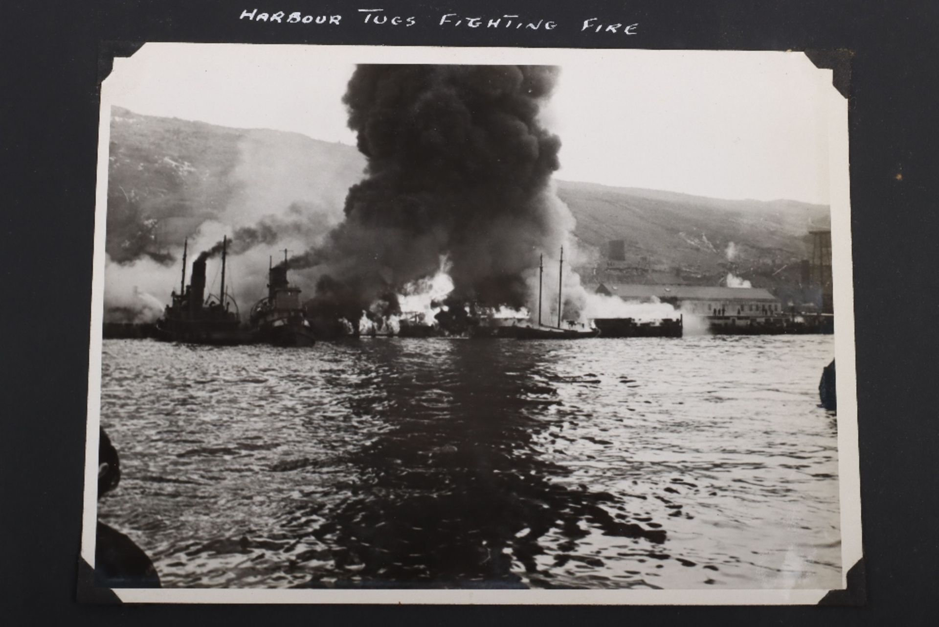 Fine WW2 Royal Navy Photograph Album Documenting the Service of the Recovery Tug H.M.R.T. Tenacity - Image 20 of 23