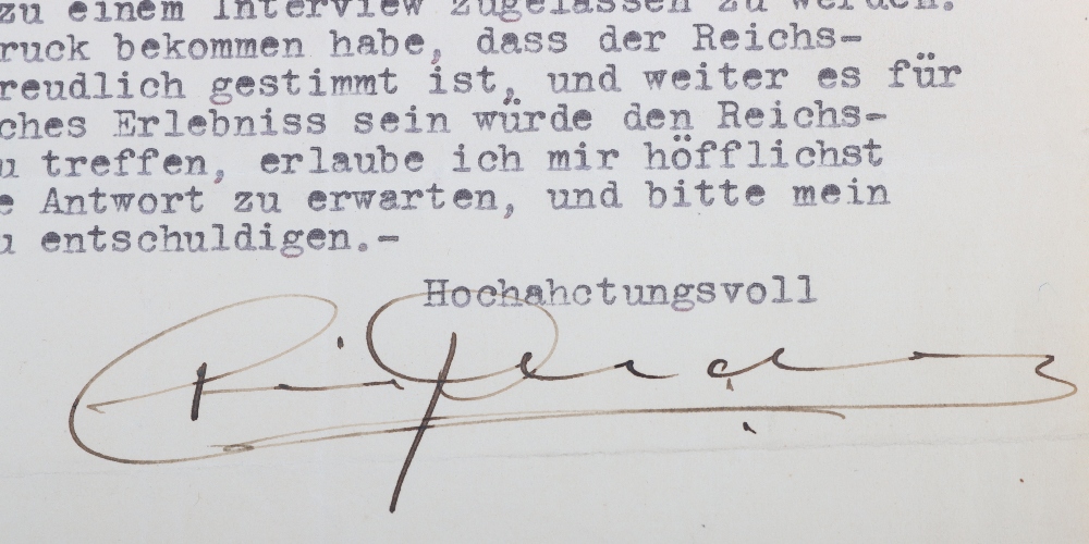 Interesting Third Reich Documents Relating to the Danish Journalist and Hollywood Gossip Columnist I - Bild 13 aus 47