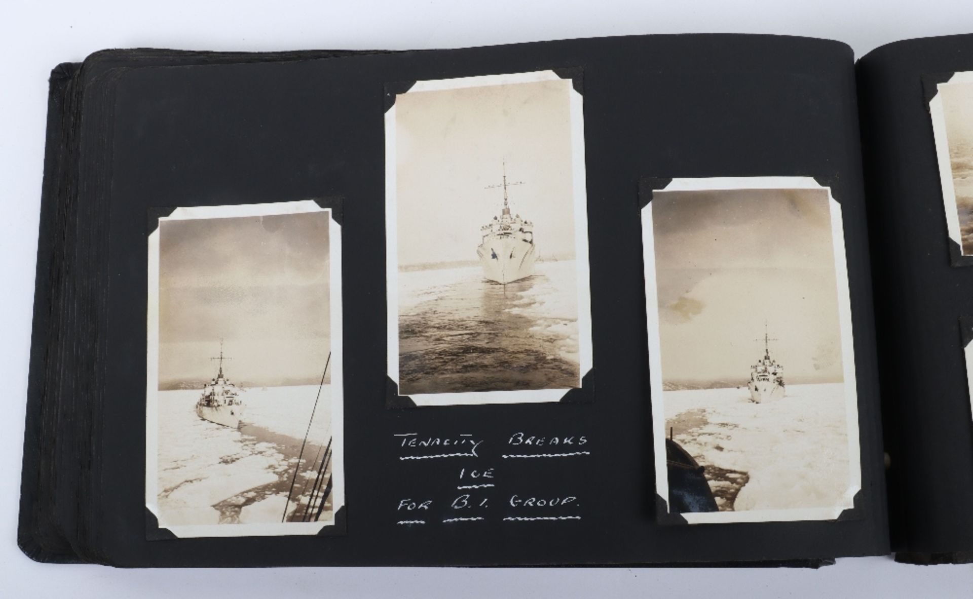 Fine WW2 Royal Navy Photograph Album Documenting the Service of the Recovery Tug H.M.R.T. Tenacity - Image 13 of 23