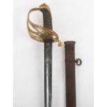 1845 Pattern Victorian Infantry Officer's Sword, Blade by HENRY WILKINSON, PALL MALL