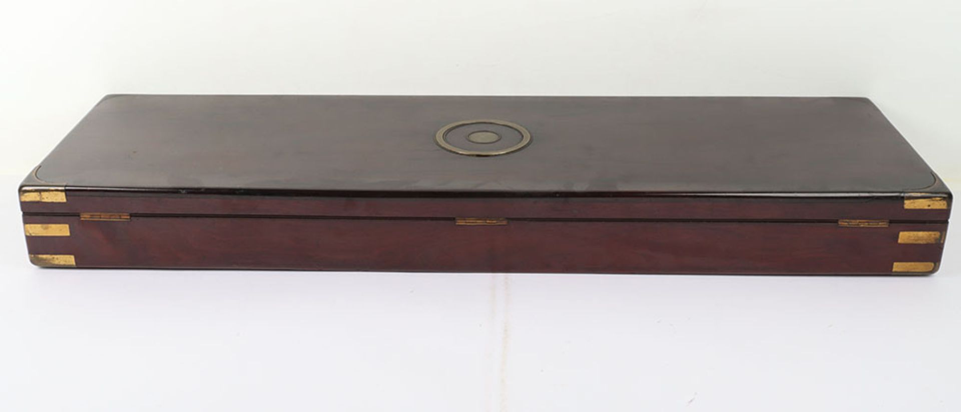 Good Brass Bound Mahogany Gun Case for a Double Barrel Percussion Gun or Rifle - Image 7 of 10