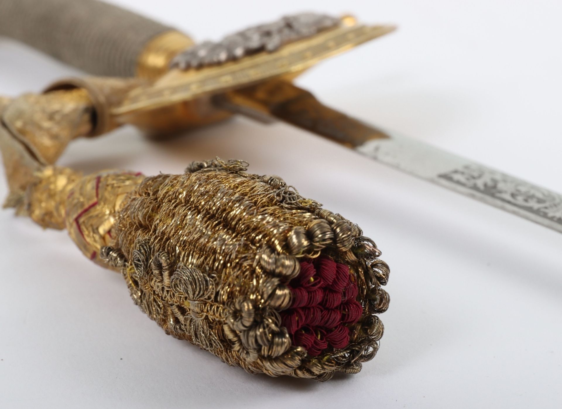 Edward 7th Courtsword, Embroidered Belt & Hanger, Cased Epaulettes for a Lord Lieutenant of an Engli - Image 16 of 38