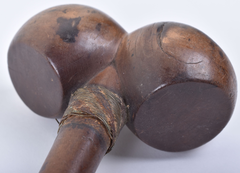 Rare Early Zulu Knobkerrie with Double Head - Image 3 of 7