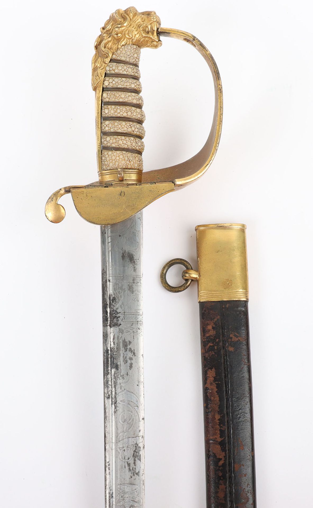 1827 Pattern Georgian Naval Officer's Sword of Alexander Glen R.N. - Bild 2 aus 15