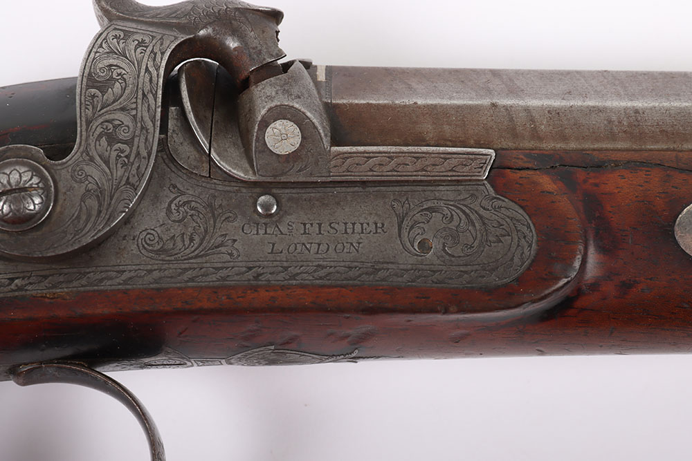Fine Pair of 26 Bore Percussion Duelling Pistols by Charles Fisher, London c.1826-1827 - Bild 6 aus 21