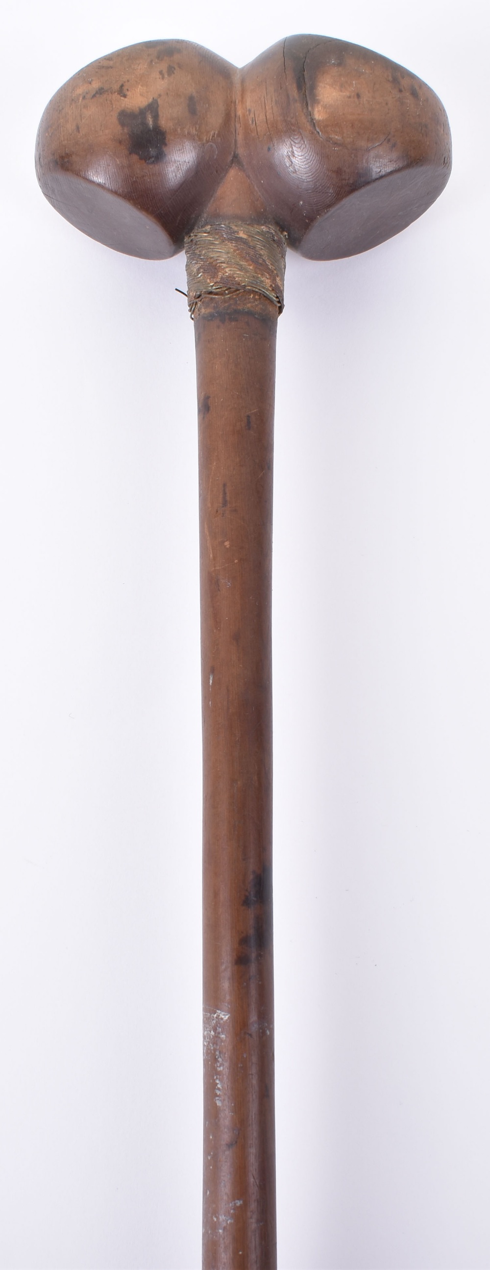 Rare Early Zulu Knobkerrie with Double Head - Bild 2 aus 7