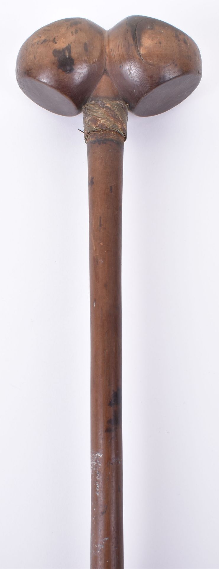 Rare Early Zulu Knobkerrie with Double Head - Image 2 of 7