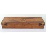 Brass Bound Oak Gun Case for a Pair of Percussion Sporting Guns