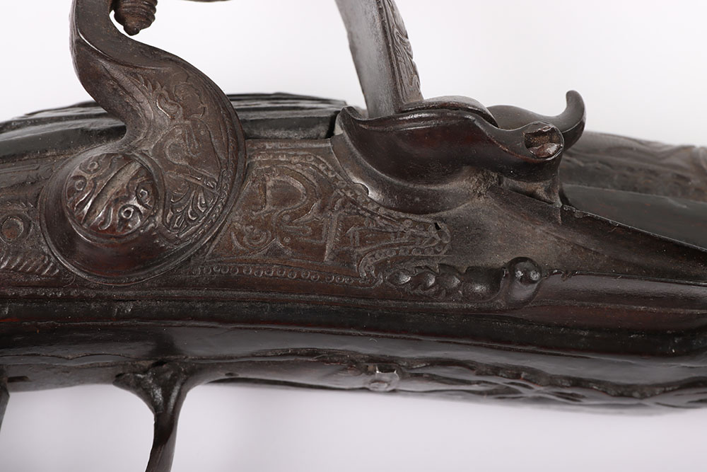 Very Unusual Ottoman Flintlock Holster Pistol c.1800 - Bild 4 aus 13