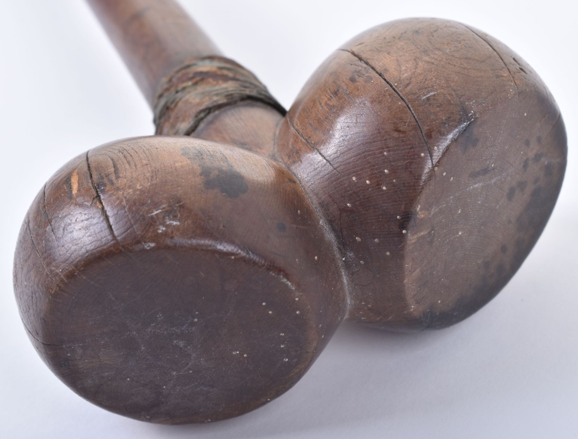 Rare Early Zulu Knobkerrie with Double Head - Image 4 of 7