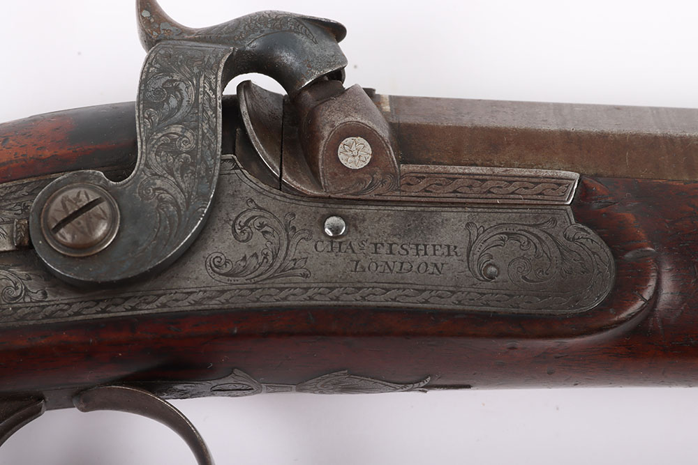 Fine Pair of 26 Bore Percussion Duelling Pistols by Charles Fisher, London c.1826-1827 - Bild 15 aus 21