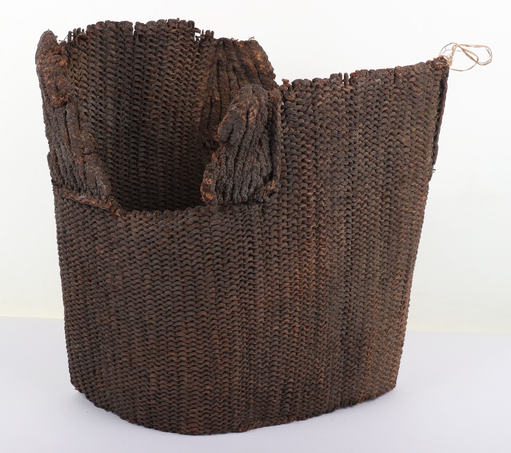 Rare Woven Coconut Fibre Body Armour from Kiribati, Oceania, Probably 18th or Early 19th Century - Image 2 of 4