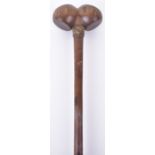 Rare Early Zulu Knobkerrie with Double Head