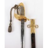 Good Victorian 1846 Pattern Naval Officer’s Sword by Batten & Adams, Devonport c.1850