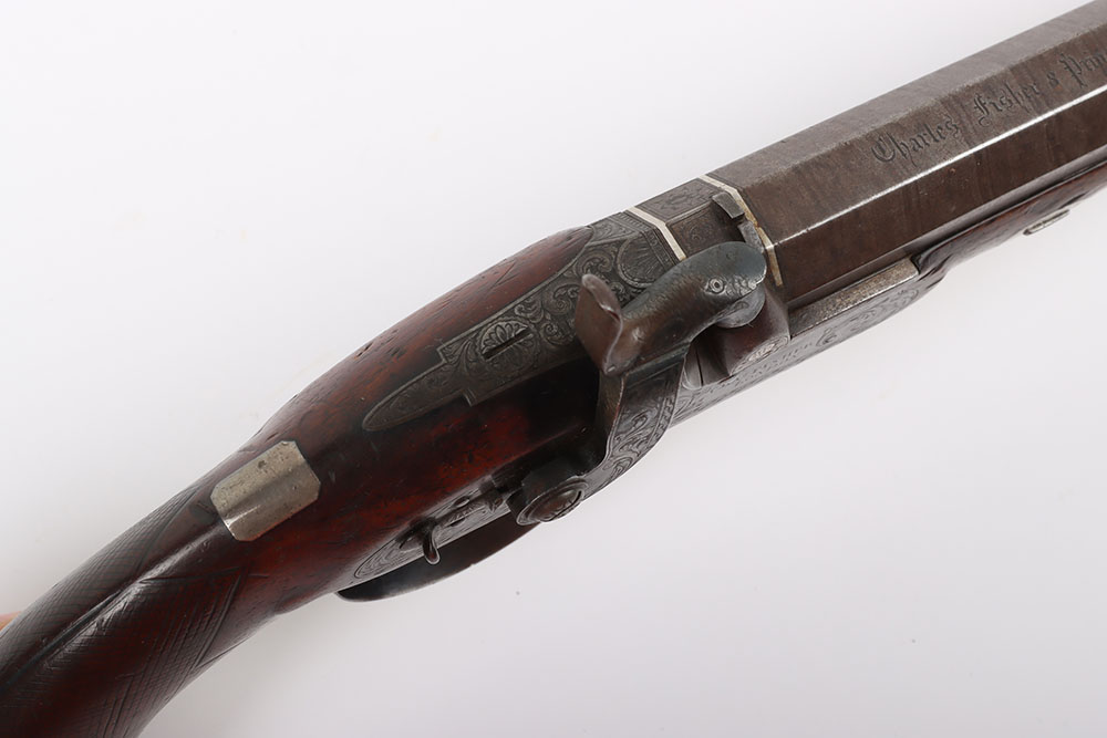 Fine Pair of 26 Bore Percussion Duelling Pistols by Charles Fisher, London c.1826-1827 - Bild 18 aus 21