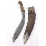 Nepalese Silver Mounted Kukri c.1900