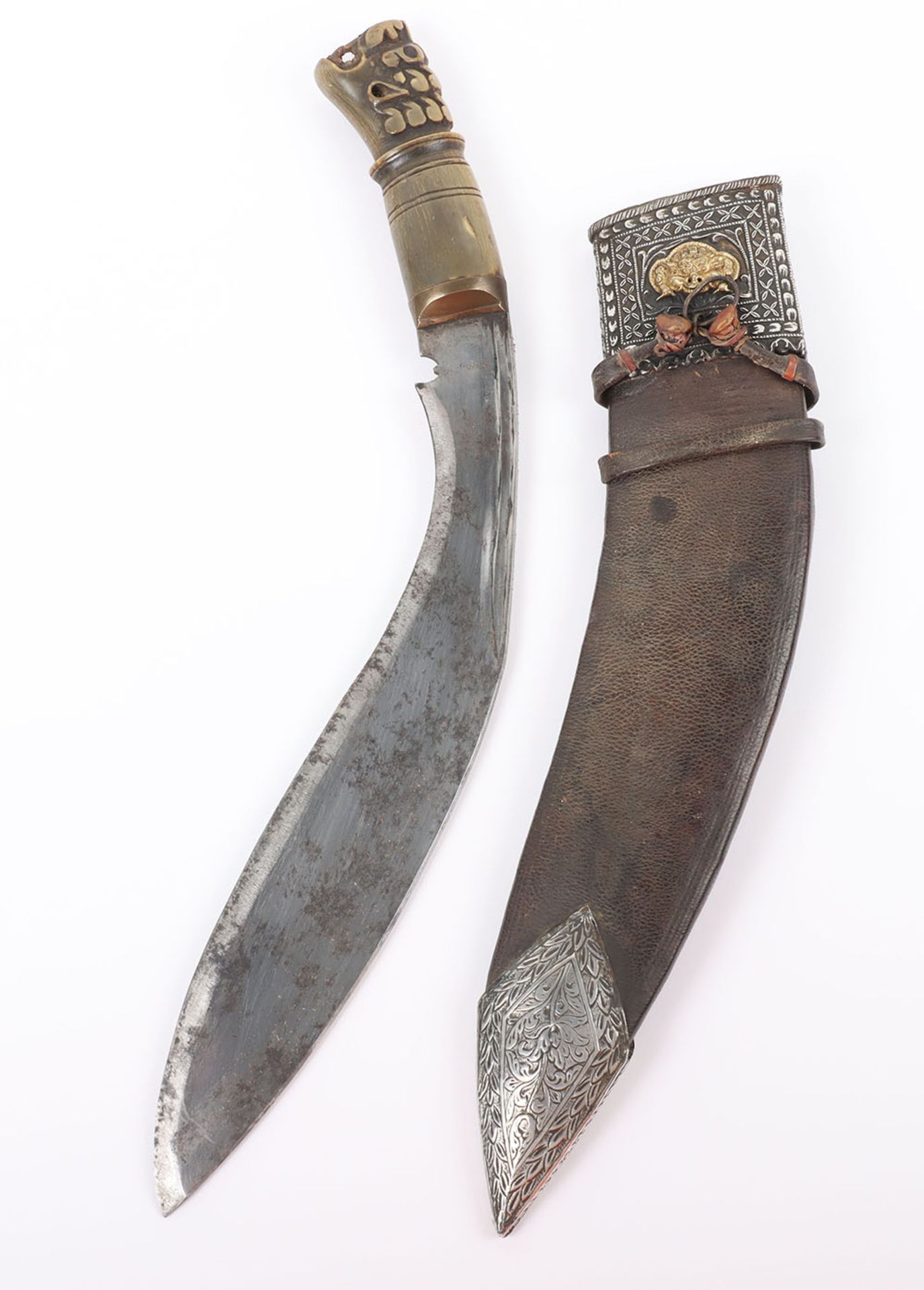 Nepalese Silver Mounted Kukri c.1900