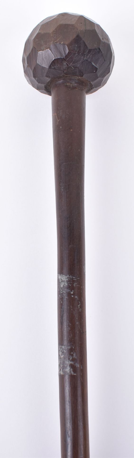 Scarce Zulu Knobkerrie with Concave Facetted Head - Image 2 of 6