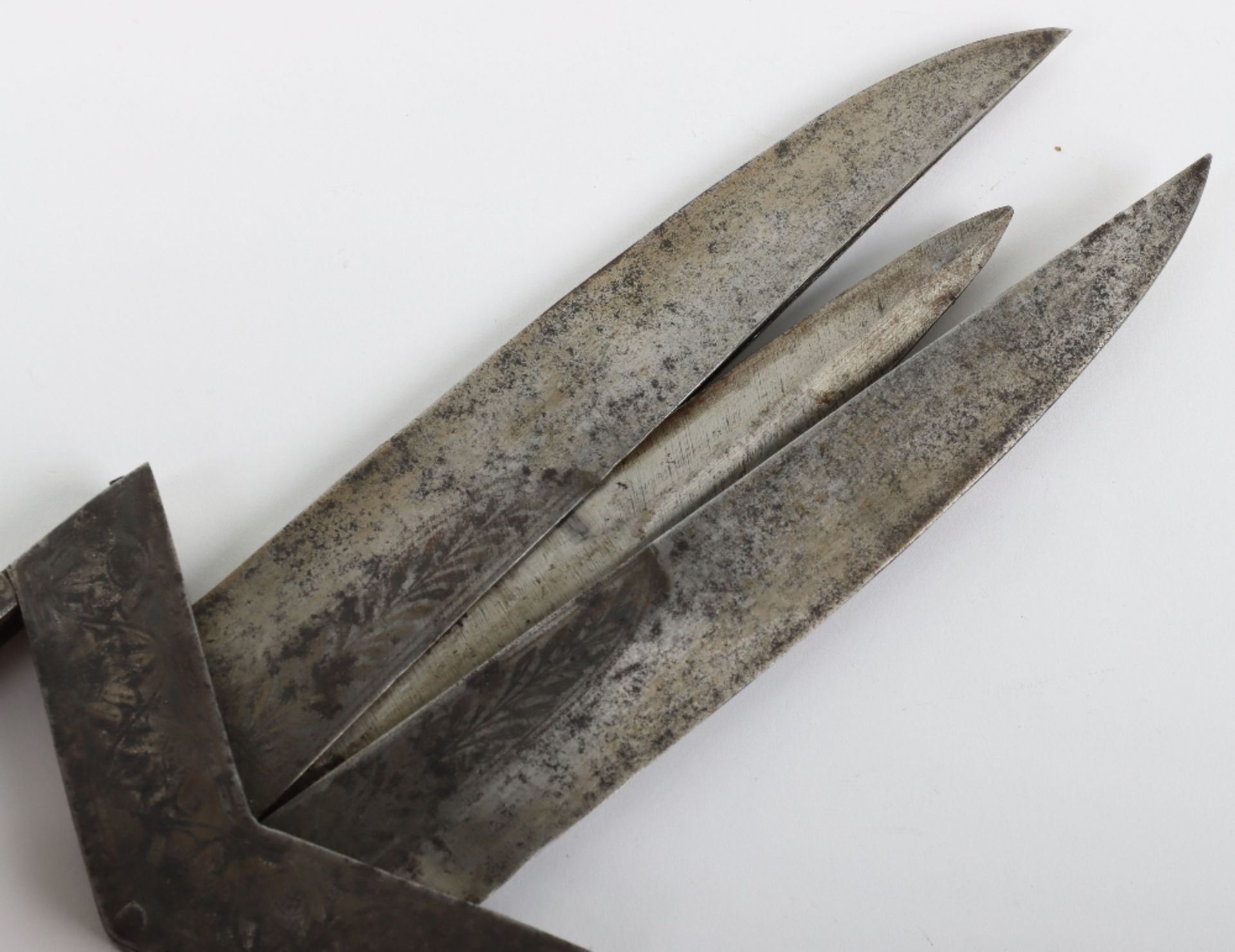 Large Indian Dagger ‘Scissors-Katar’, Late 19th Century - Bild 7 aus 13