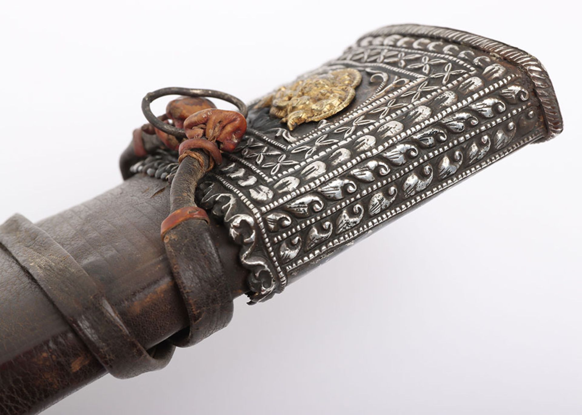 Nepalese Silver Mounted Kukri c.1900 - Bild 6 aus 11