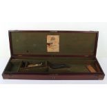 Mahogany Gun Case for a Double Barrel Percussion Sporting Gun