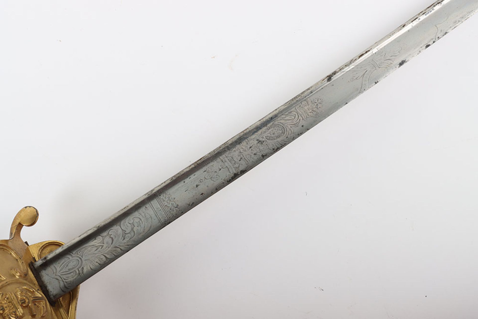1827 Pattern Georgian Naval Officer's Sword of Alexander Glen R.N. - Bild 7 aus 15