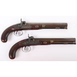 Fine Pair of 26 Bore Percussion Duelling Pistols by Charles Fisher, London c.1826-1827