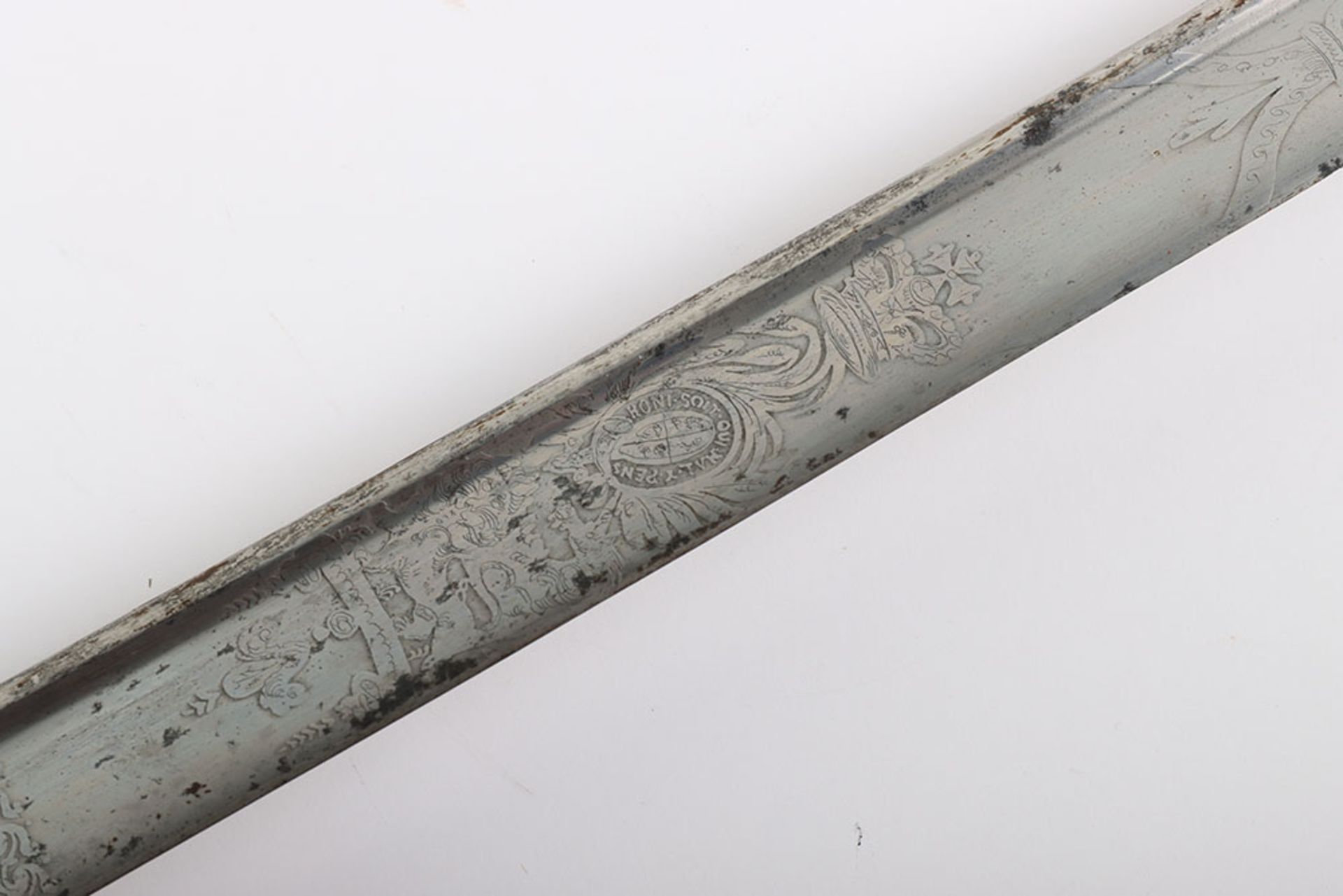 1827 Pattern Georgian Naval Officer's Sword of Alexander Glen R.N. - Bild 6 aus 15