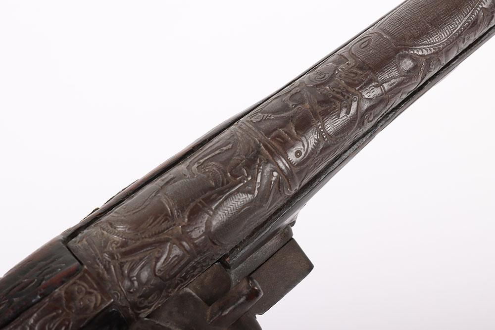 Very Unusual Ottoman Flintlock Holster Pistol c.1800 - Bild 12 aus 13