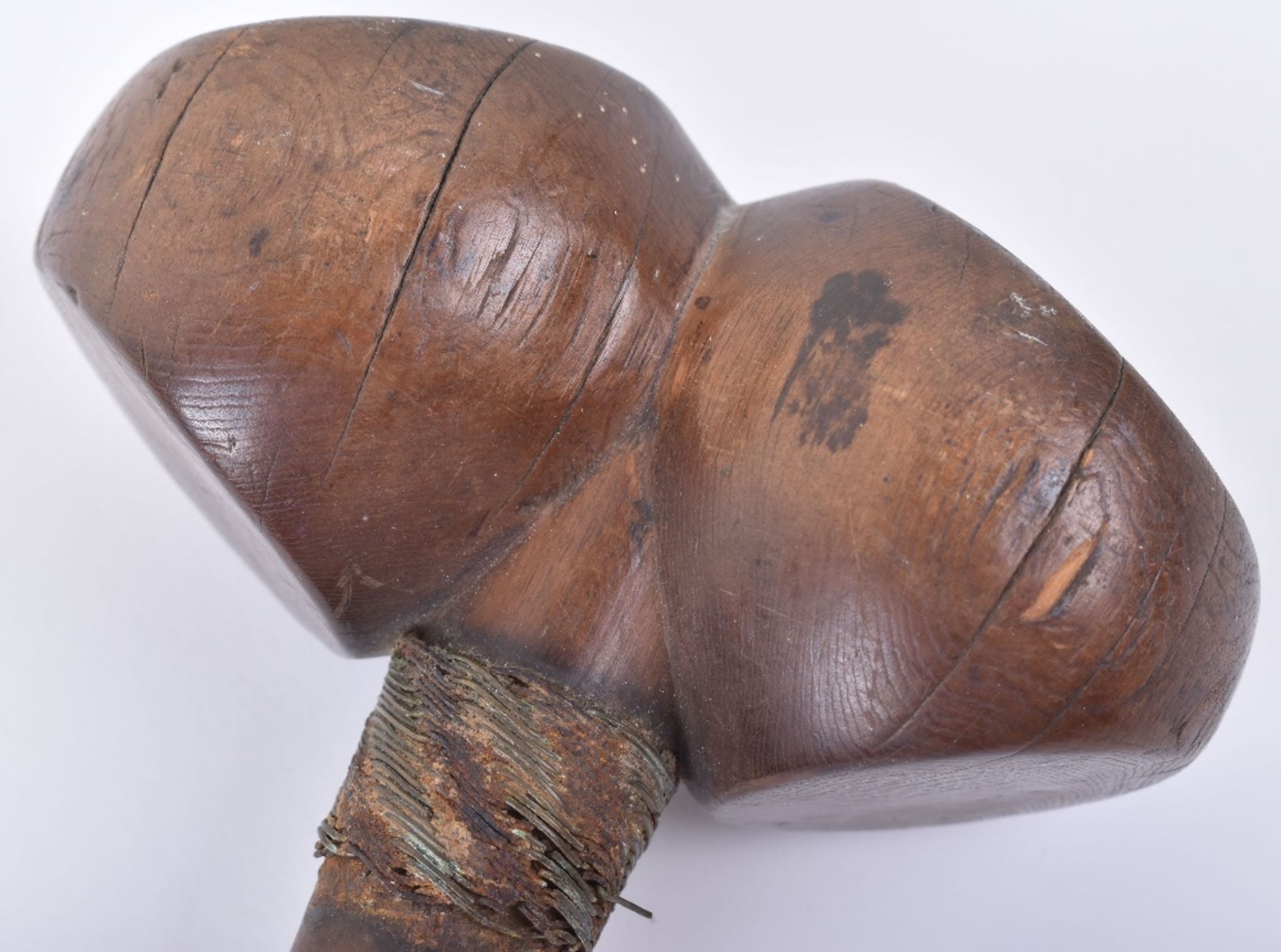 Rare Early Zulu Knobkerrie with Double Head - Image 6 of 7