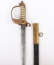 Scarce Royal Naval Volunteers (R.N.V) Officer’s Sword by J R Gaunt & Sons No. 15360
