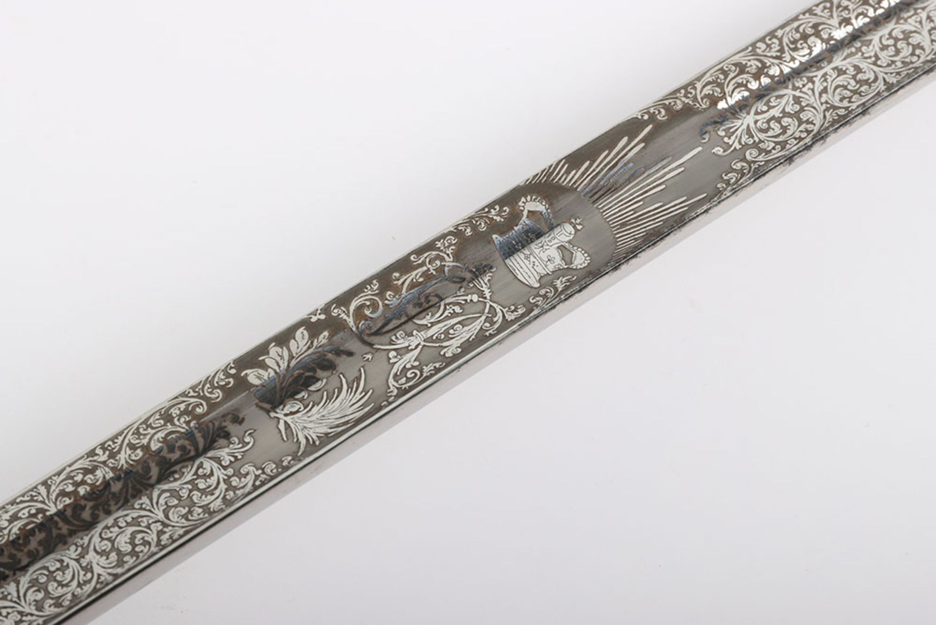 Very Fine Victorian 1827 Pattern Presentation Sword of the Derbyshire Rifle Volunteers - Bild 12 aus 15