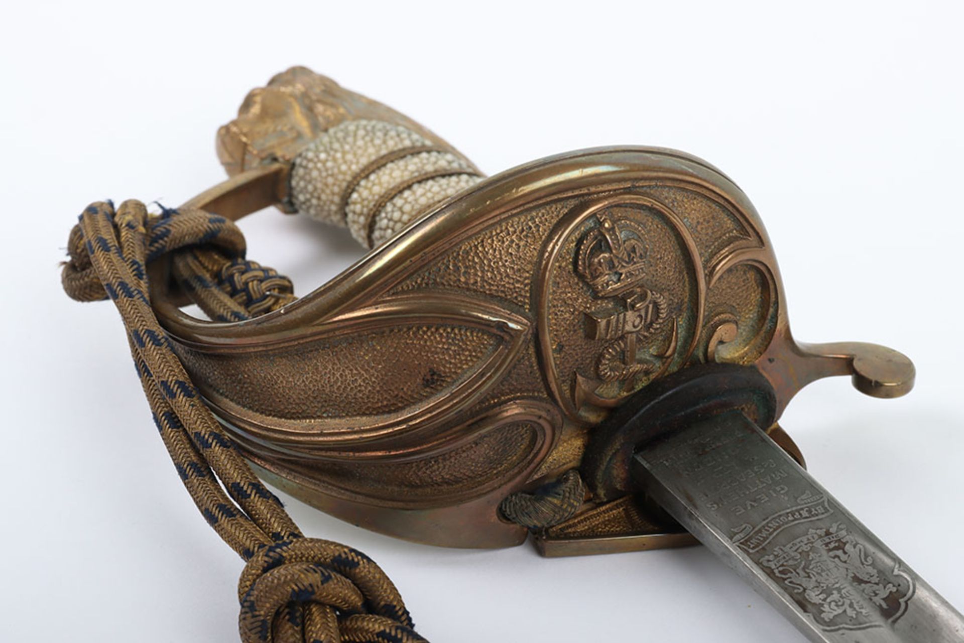 British Post 1902 Naval Officer’s Sword - Image 4 of 18