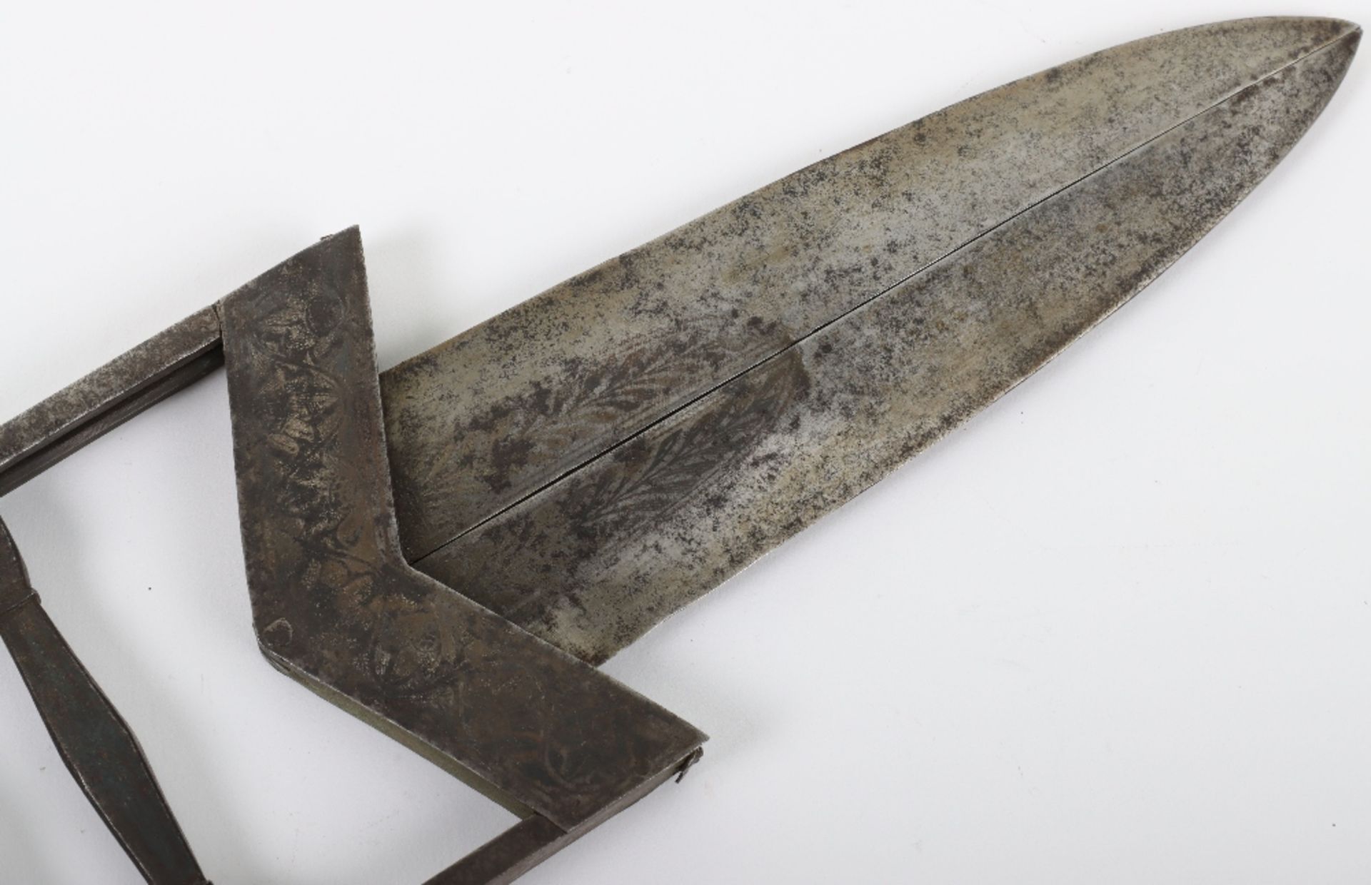 Large Indian Dagger ‘Scissors-Katar’, Late 19th Century - Bild 6 aus 13