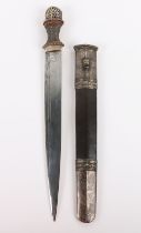 Good Tibetan Silver Mounted Dagger, 19th Century
