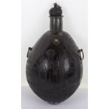 Charming Coconut Flask Souvenir ‘Bugbear’ of the 19th Regiment of Foot (the 1st York North Riding Re
