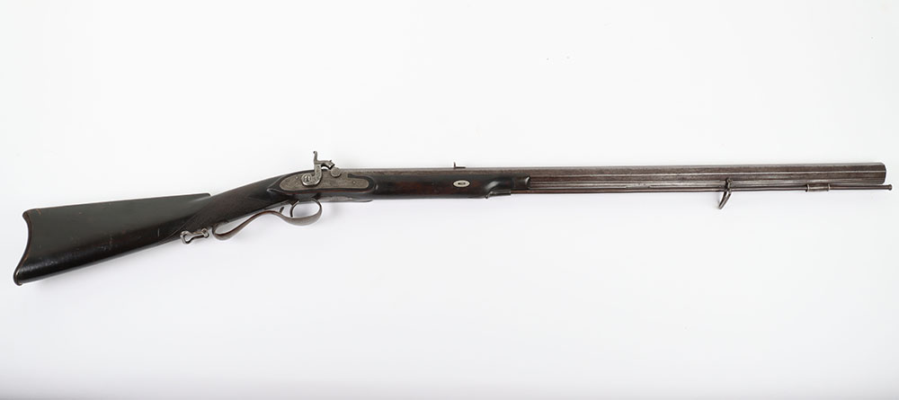 70-Bore American Percussion Plains Rifle by A S Dygert, Buffalo