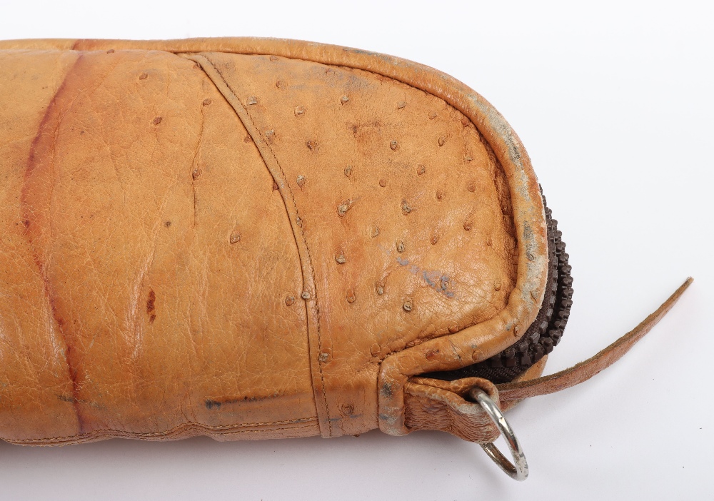 Unusual Ostrich Skin Zip Fastened Gun Bag - Bild 7 aus 7