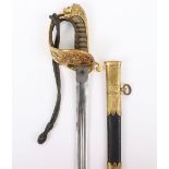 Scarce British Victorian Naval Officer’s Sword of Flag Rank