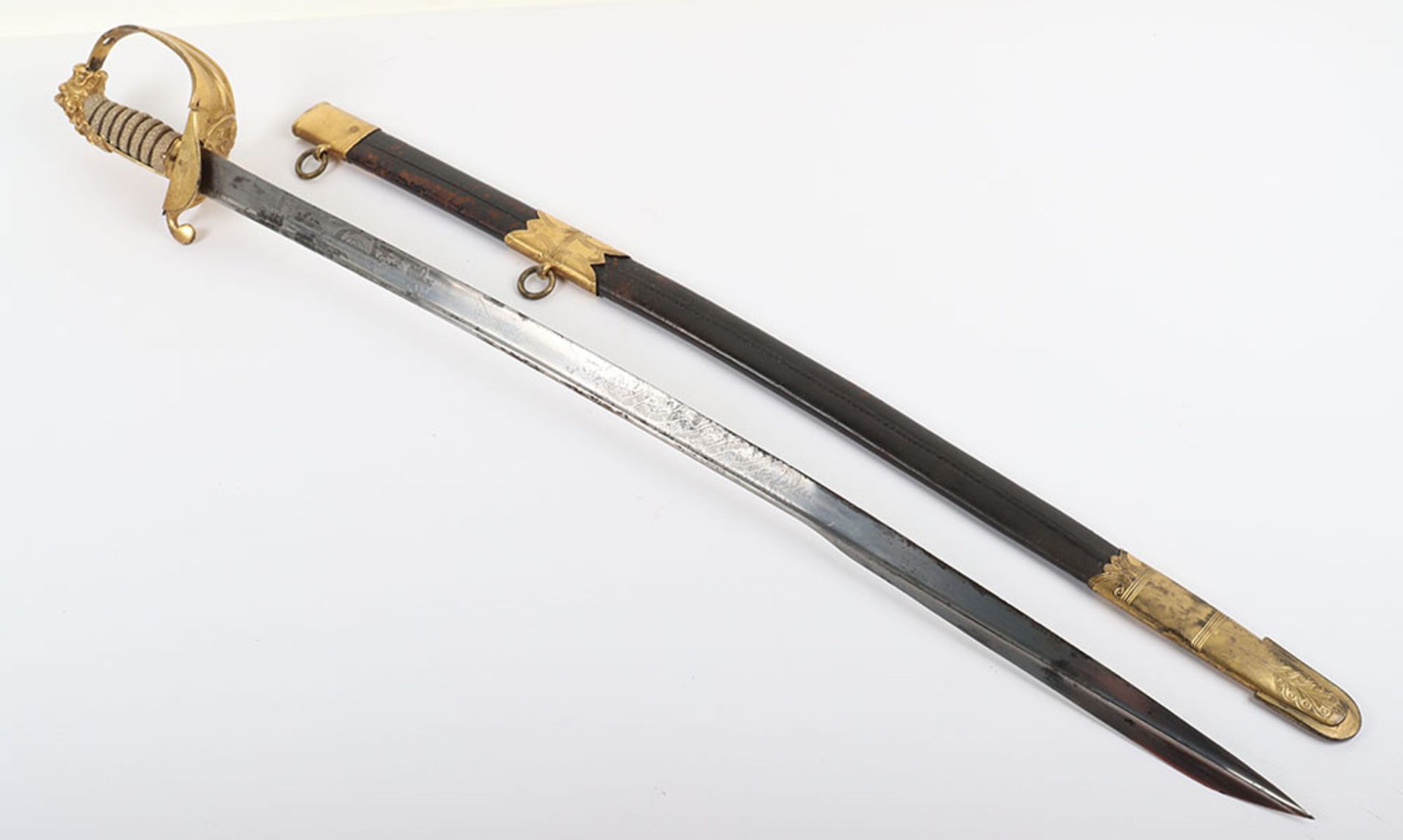 1827 Pattern Georgian Naval Officer's Sword of Alexander Glen R.N. - Bild 15 aus 15