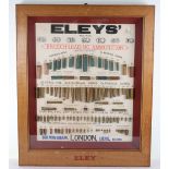 Eley’s Shop Advertising Oak Display Case of Assorted Breech-Loading Ammunition