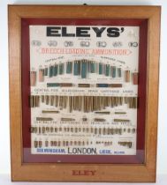 Eley’s Shop Advertising Oak Display Case of Assorted Breech-Loading Ammunition