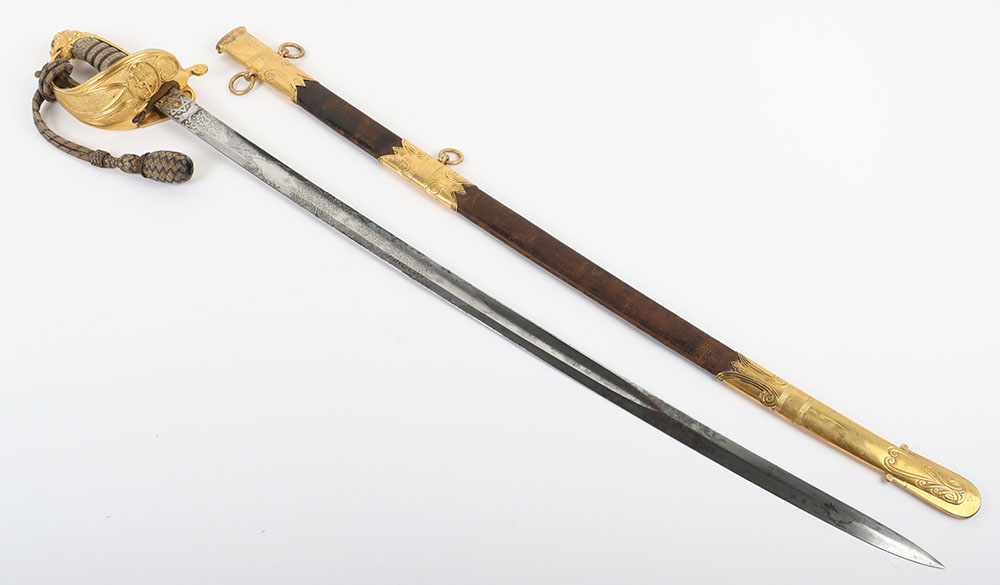 Good Victorian 1846 Pattern Naval Officer’s Sword by Batten & Adams, Devonport c.1850 - Bild 14 aus 15