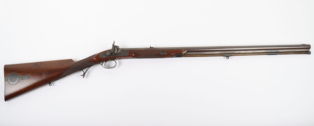 24-Bore Percussion Rifle Fitted with a Bolted Purdey Lock Numbered 6898