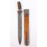 Very Unusual Javanese Dagger Badek c.1800