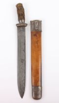 Very Unusual Javanese Dagger Badek c.1800