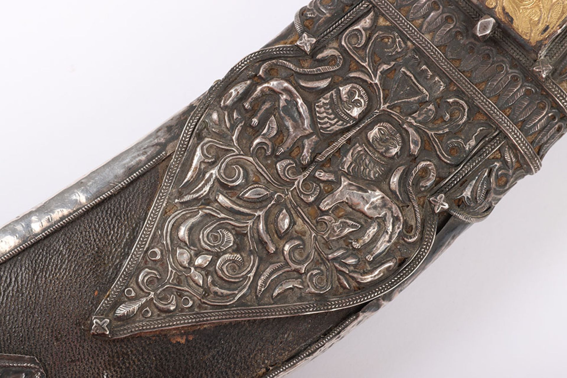 Nepalese Silver Mounted Kukri, late 19th Century - Bild 12 aus 14