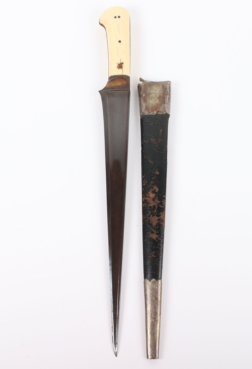 An Unusual Anglo-Indian Dagger Kard, c 1800 - Bild 3 aus 11