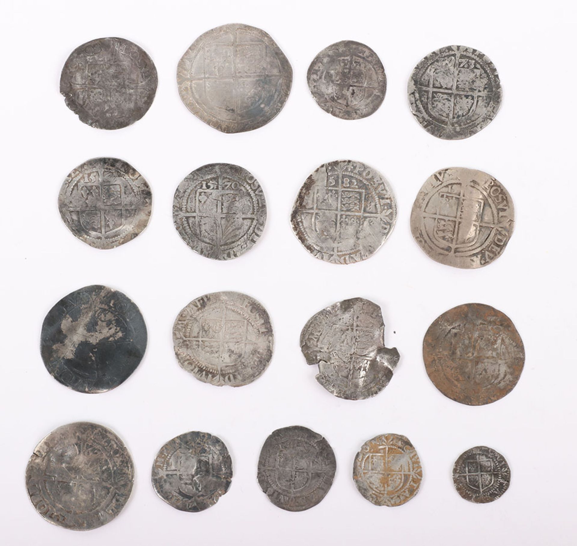 Elizabeth I (1558-1603), various shilling, sixpences, and pennies - Image 2 of 2