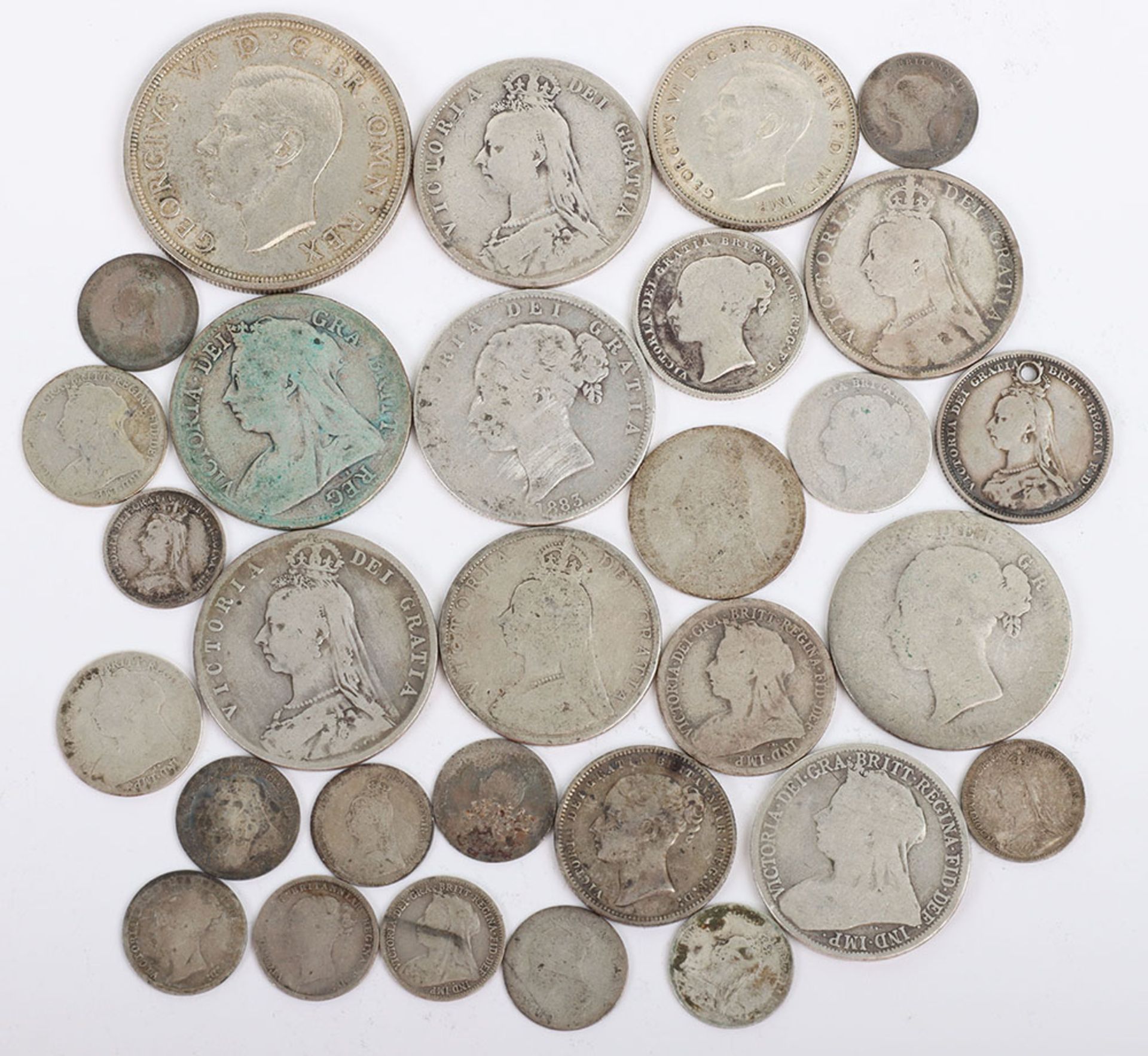 Various Victoria coinage